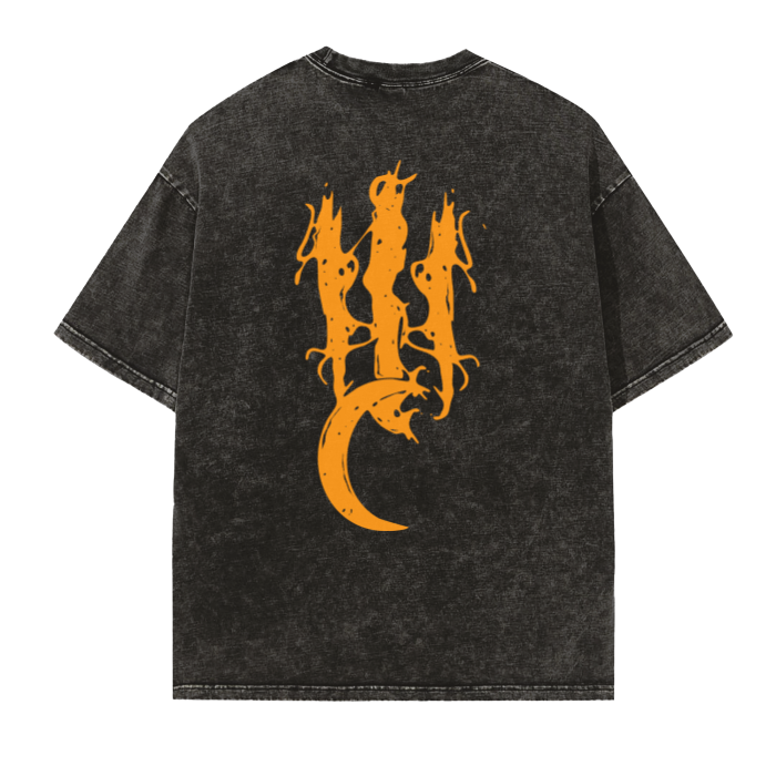 Orange Logo Vintage Washed T-Shirt